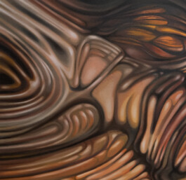 KINESIS Öl auf Leinwand / oil on canvas 90×120 cm 2022 ©Anja Rausch 