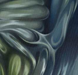 CHLOROPHYLL detail Öl auf Leinwand /Oil on canvas 60 × 50 cm 2022 ©Anja Rausch 