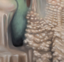 GEO MORPHÉ (interieur) detail Öl auf Leinwand /Oil on canvas 140 × 100 cm 2022 ©Anja Rausch 