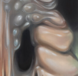 GEO MORPHÉ (interieur) detail Öl auf Leinwand /Oil on canvas 140 × 100 cm 2022 ©Anja Rausch 