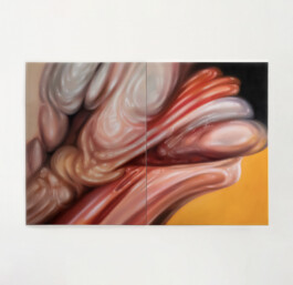 ZWINAL (Diptychon/Diptych) Öl auf Leinwand /Oil on canvas 80 × 120 cm (80 × 60 cm jew./each) 2023 ©Anja Rausch 