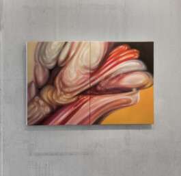 ZWINAL (Diptychon/Diptych) Öl auf Leinwand /Oil on canvas 80 × 120 cm (80 × 60 cm jew./each) 2023 ©Anja Rausch 