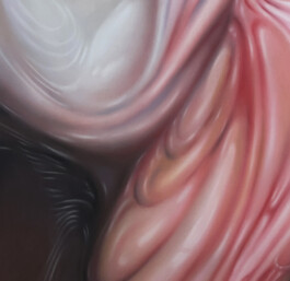 HYPOSTRACUM detail Pastellkreide auf Papier/soft pastels on paper 100 × 70 cm 2023 ©Anja Rausch 