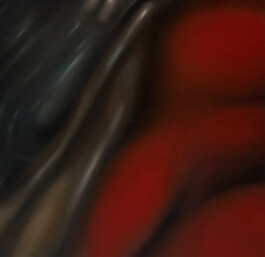 LOBUS Öl auf Leinwand /Oil on canvas 60 × 50 cm 2022 ©Anja Rausch 