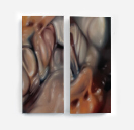 SCHMELZ (Diptychon/Diptych) Öl auf Leinwand /Oil on canvas 70 × 60 cm (70 × 30 cm jew./each) 2023 ©Anja Rausch 