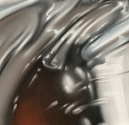 LIGATUR 1+2 Pastellkreide auf Papier/soft pastels on paper 42 × 29,7 cm (A3) 2023 ©Anja Rausch 