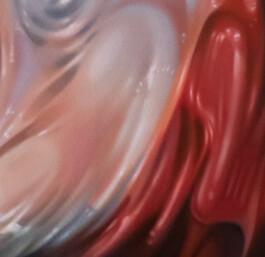 LARVA Detail Öl auf Leinwand /Oil on canvas 100 × 80 cm 2023 ©Anja Rausch 