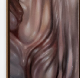 PENTIMENTI 1 detail Öl auf Leinwand / Oil on canvas 55,5 × 20 cm 2022 ©Anja Rausch 