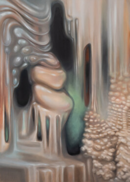 GEO MORPHÉ (interieur) Öl auf Leinwand /Oil on canvas 140 × 100 cm 2022 ©Anja Rausch 
