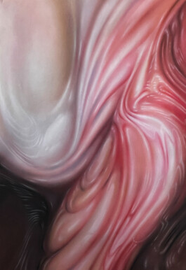 HYPOSTRACUM Pastellkreide auf Papier/soft pastels on paper 100 × 70 cm 2023 ©Anja Rausch 