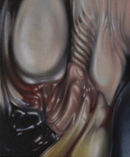 KERBE Öl auf Rohleinen /Oil on raw canvas 60 × 50 cm 2023 ©Anja Rausch 