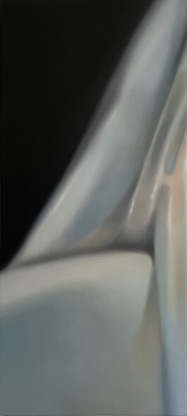 KUSSIN Öl auf Leinwand /Oil on canvas 97 × 44 cm ©Anja Rausch 