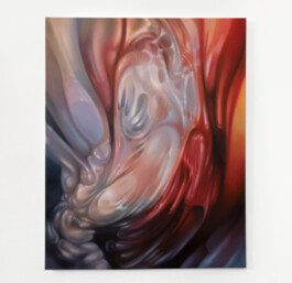 LARVA Öl auf Leinwand /Oil on canvas 100 × 80 cm 2023 ©Anja Rausch 