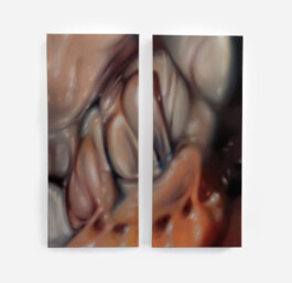 SCHMELZ (Diptychon/Diptych) Öl auf Leinwand /Oil on canvas 70 × 60 cm (70 × 30 cm jew./each) 2023 ©Anja Rausch 