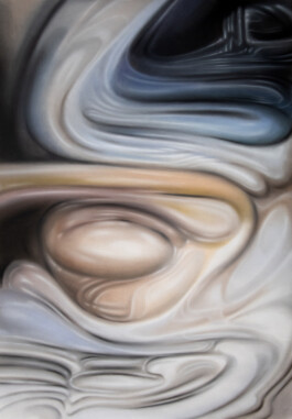 SERPENTINE Pastellkreide auf Papier/soft pastels on paper 100 × 70 cm 2023 ©Anja Rausch 