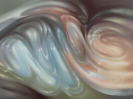 HERMAPHRODIT Öl auf Leinwand /Oil on canvas 30 × 40 cm 2024 ©Anja Rausch 