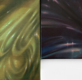 FUGE Oil on canvas Öl auf Leinwand 24 × 30/30 × 20 cm 2024 