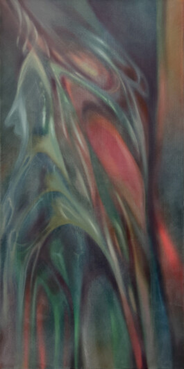 MIMESE Öl auf Leinwand /Oil on canvas 100 × 50 cm ©Anja Rausch 