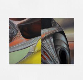 RUMPF–SILO (DIPTYCH) Oil on canvas Öl auf Leinwand  100×140 cm 2024 