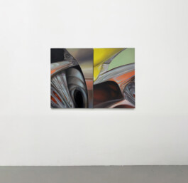 RUMPF–SILO (DIPTYCH) Oil on canvas Öl auf Leinwand  100×140 cm 2024 